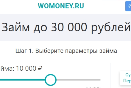 Womoney — кредит в карантине. | Дам Денег просто!